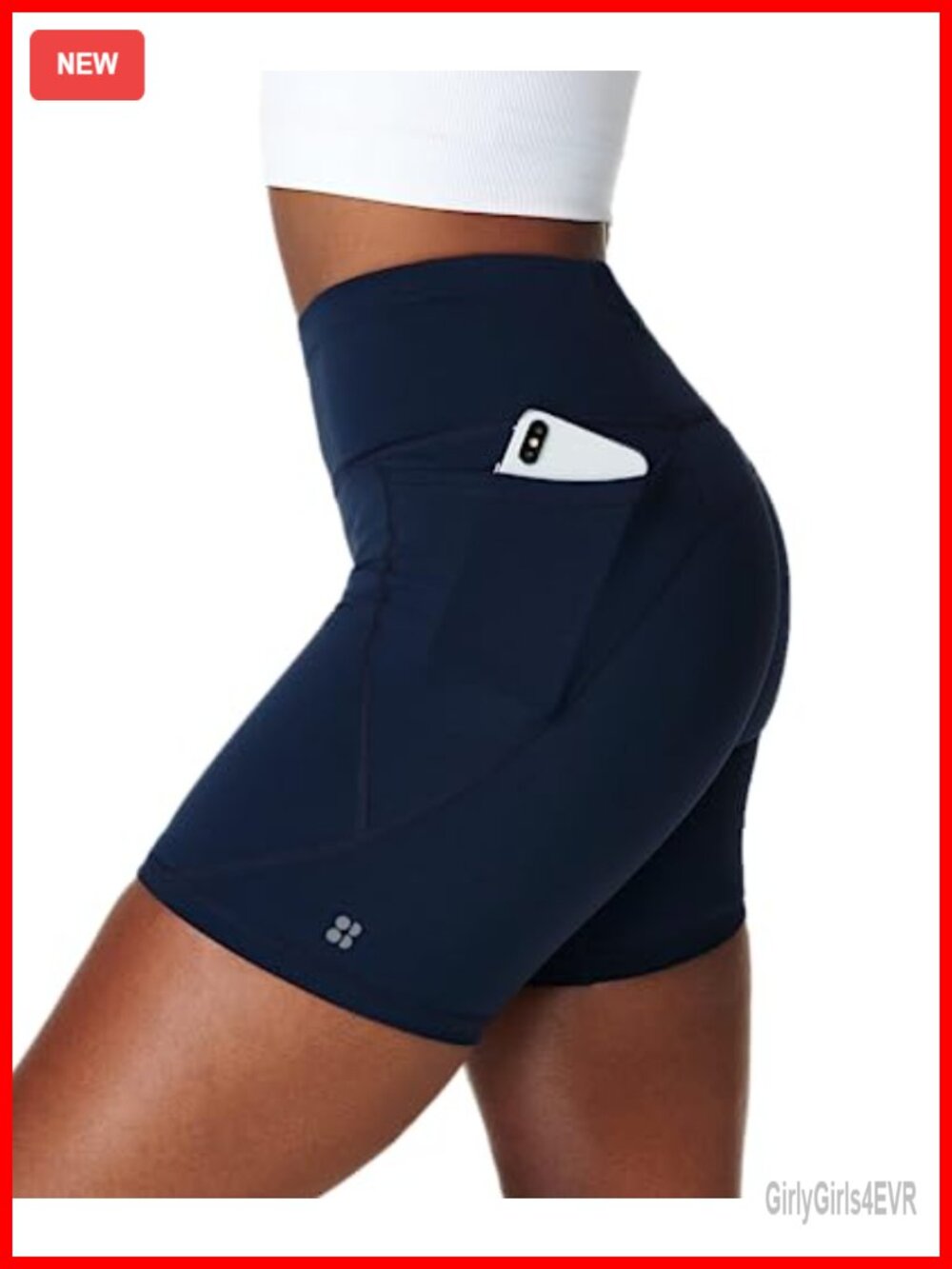Power 6" Sweat Wicking Workout Biker Shorts